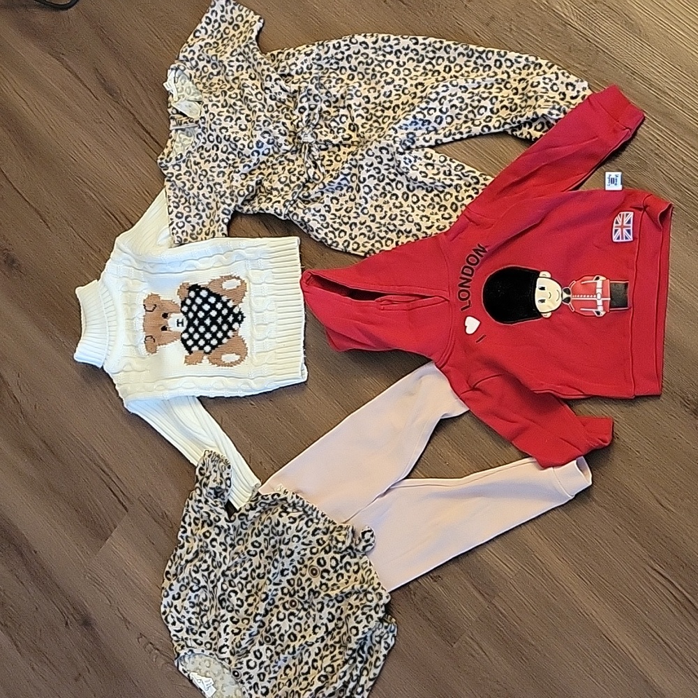 Fall winter bundle sweater top pants 18-2t
